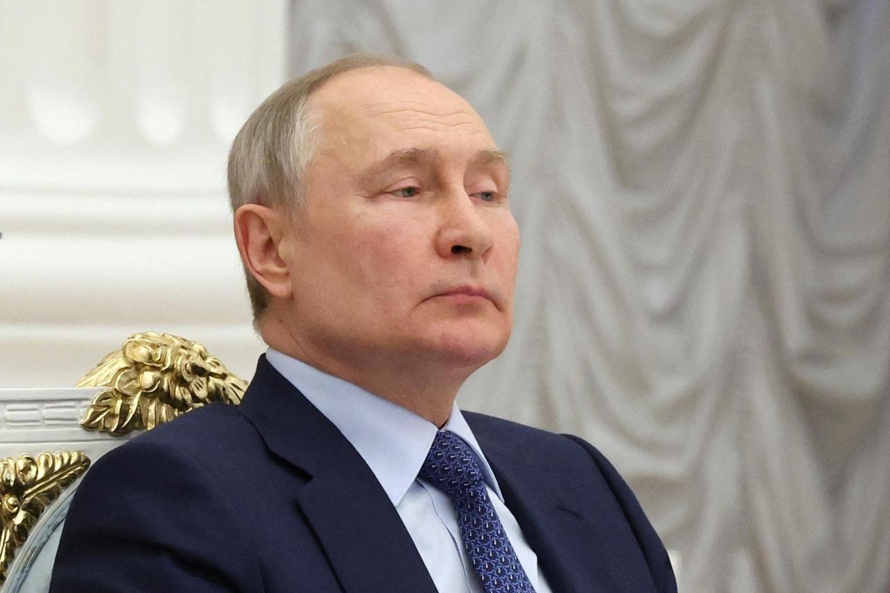 Russian President Vladimir Putin chairs a meeting in Moscow