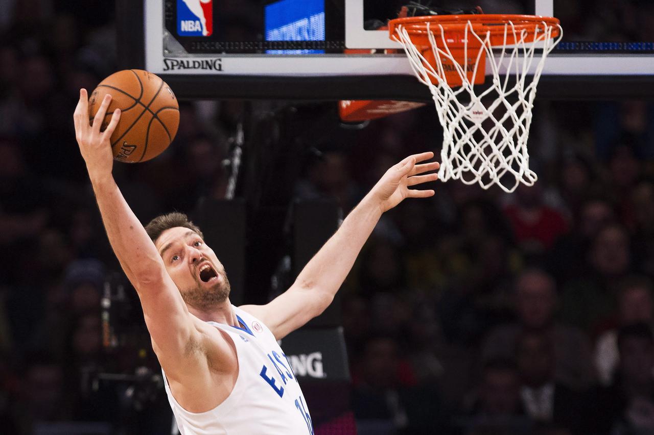 Eastern Conference's Pau Gasol, of the Chicago Bulls, eyes the ball during first half NBA All-Star Game basketball action in Toronto on Sunday, February 14, 2016. THE CANADIAN PRESS/Mark BlinchMARK BLINCH Photo: Press Association/PIXSELL