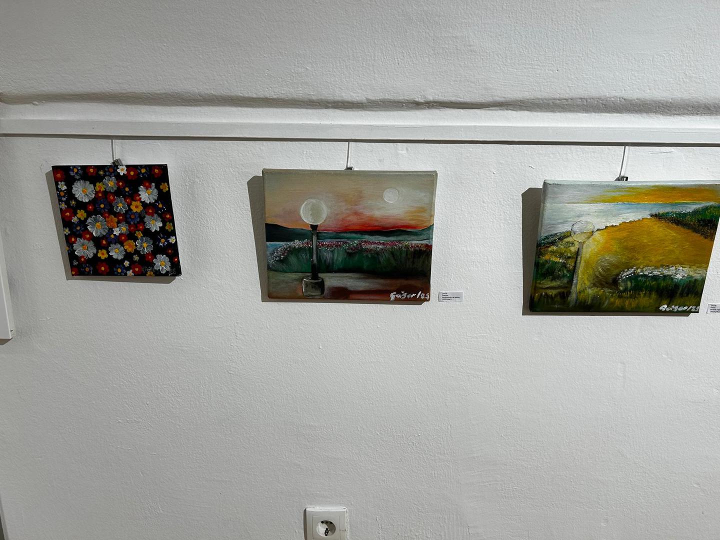 Svaki potez kista nosi dah njezine voljene osobe, ostvarujući san koji sada živi u svjetlu galerije. Inspirirana prirodom i ljudskom prisutnošću, njezina platna postaju meditativne točke susreta unutarnjeg i vanjskog svijeta. 