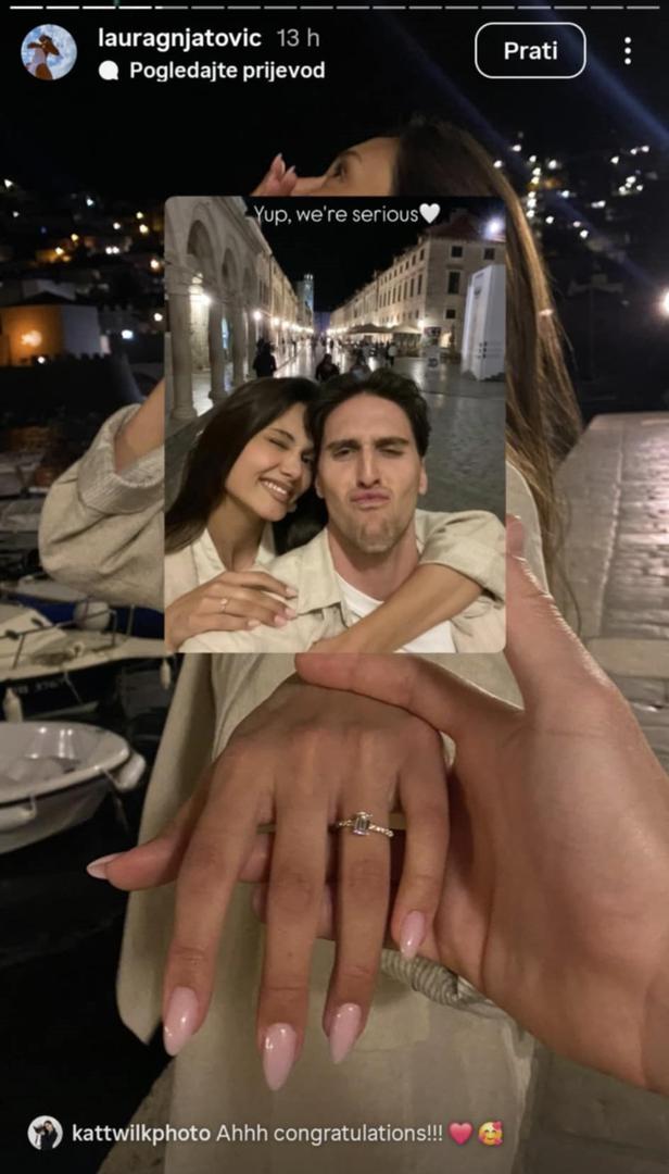 U svibnju ove godine izgovorila je "da" kada je mladić skupio hrabrosti i kleknuo pred njom.