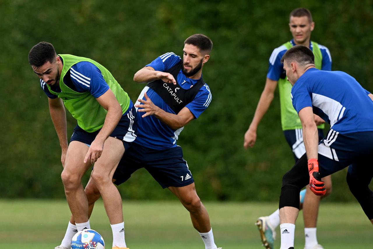 Brdo kod Kranja: Popodnevni trening nogometaša Dinama
