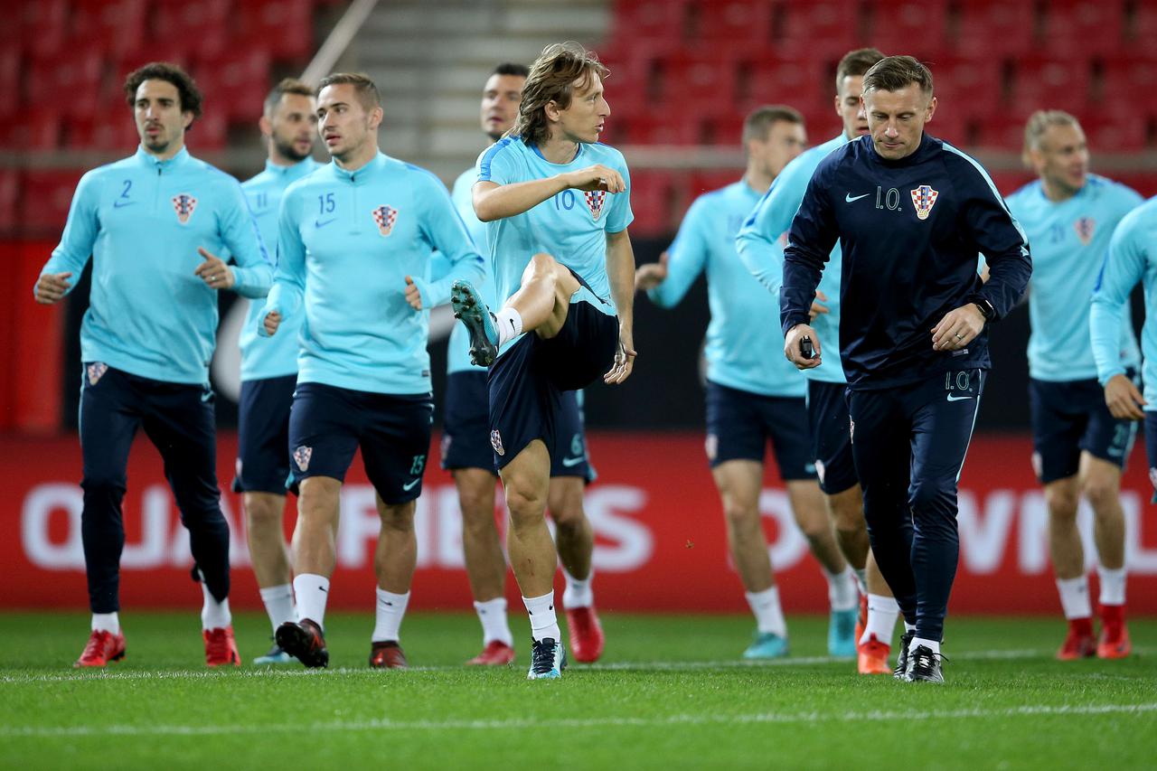 Trening hrvatske reprezentacije u Pireju