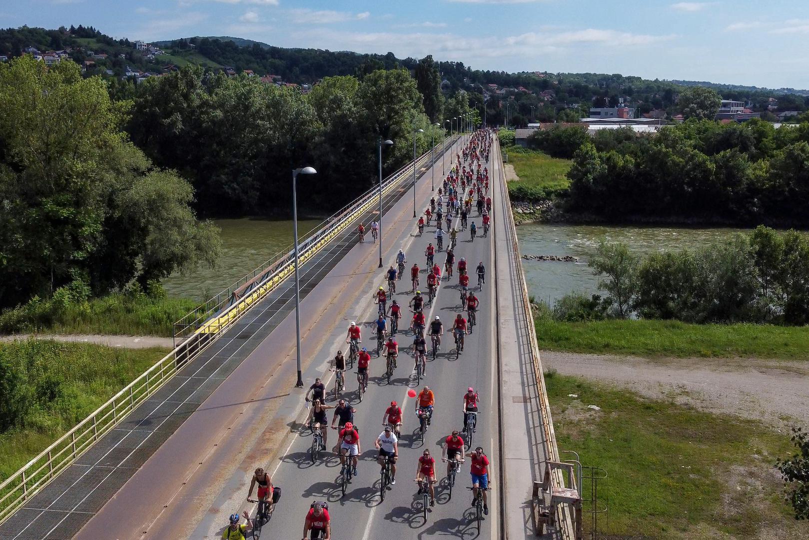 11.06.2022., Zagreb - Jubilarna 40. Vecernjakova biciklijada vozila se od Zagreba do Samobora. Photo: Igor Kralj/PIXSELL