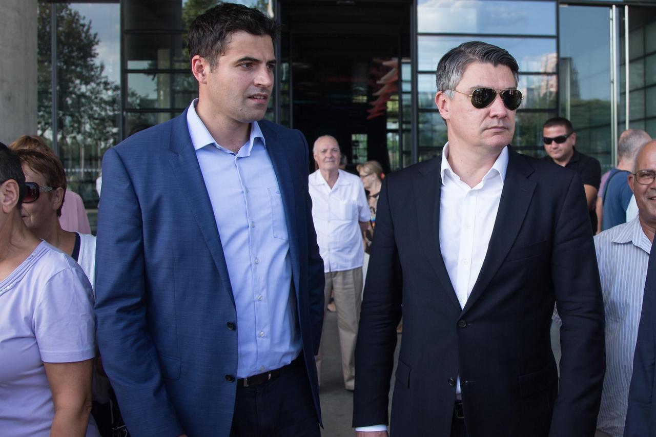 Aktualni i bivši šef SDP-a Davor Bernardić i Zoran Milanović