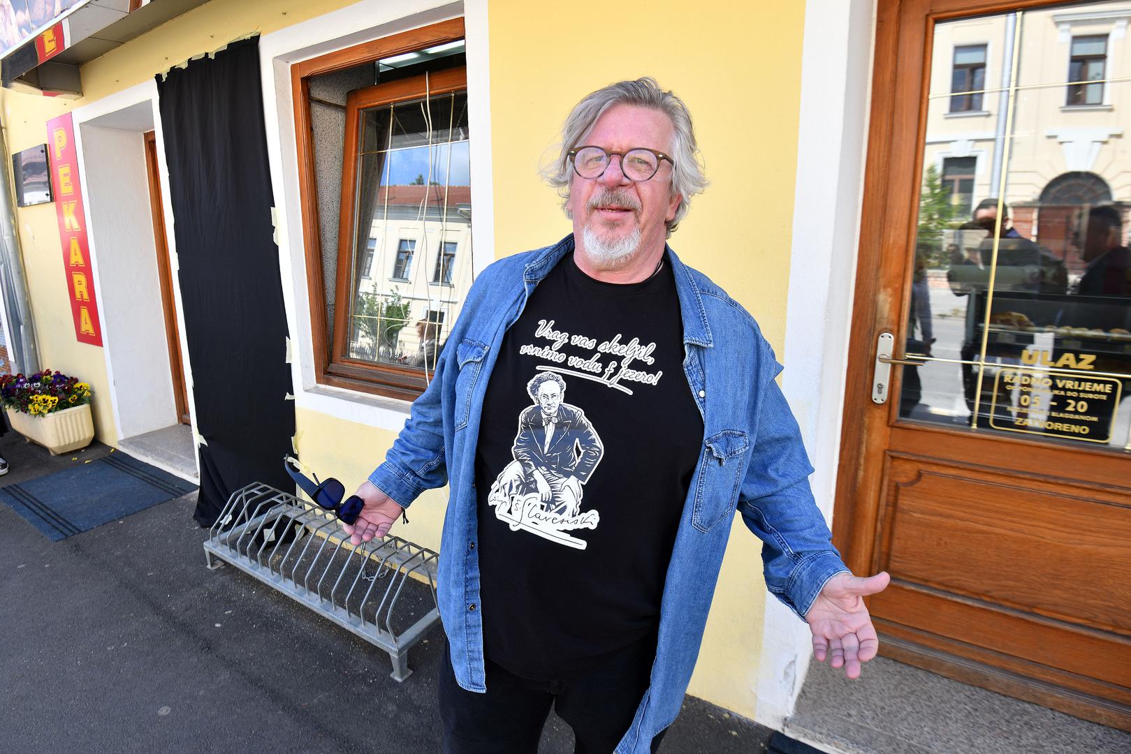 11.05.2026., Cakovec- Zamjenica gradonacelnice Lana Remar i umjetnik Daniel Hampamer Kiga otkrili mural posvecen skladatelju Josipu Stolceru Slavenskom pod nazivom "Odjeci beskonacnih harmonija". Photo: Vjeran Zganec Rogulja/PIXSELL