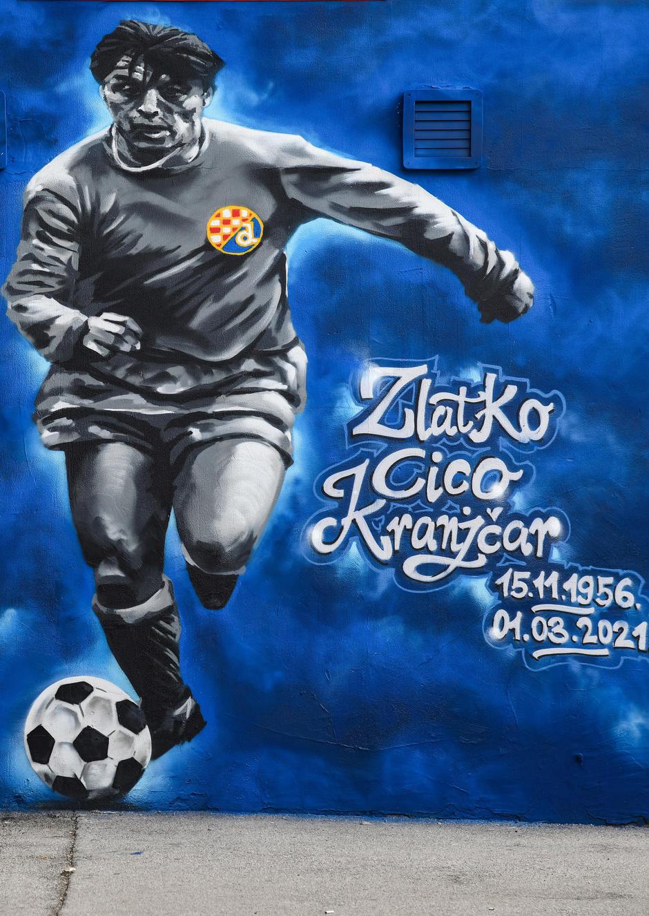 Mural posvećen Zlatku Cici Kranjčaru na Aveniji Dubrava