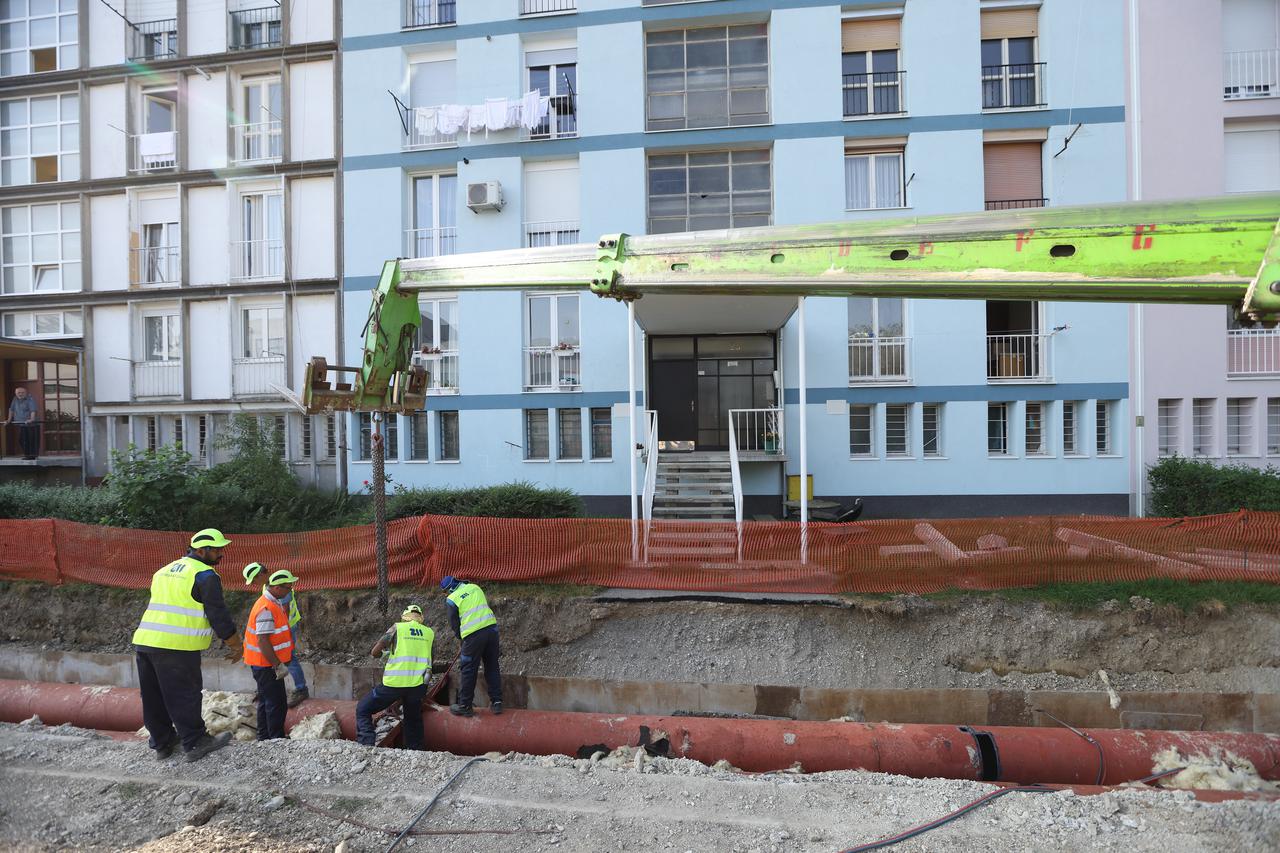 Zagreb: Radovi na revitalizaciji magistralnog vrelovoda u Hanamanovoj ulici