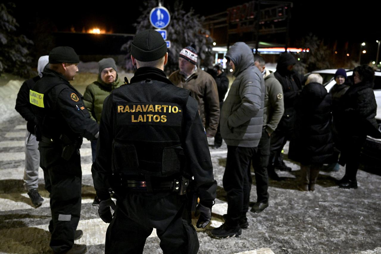 The Vaalimaa border check point between Finland and Russia in Virolahti