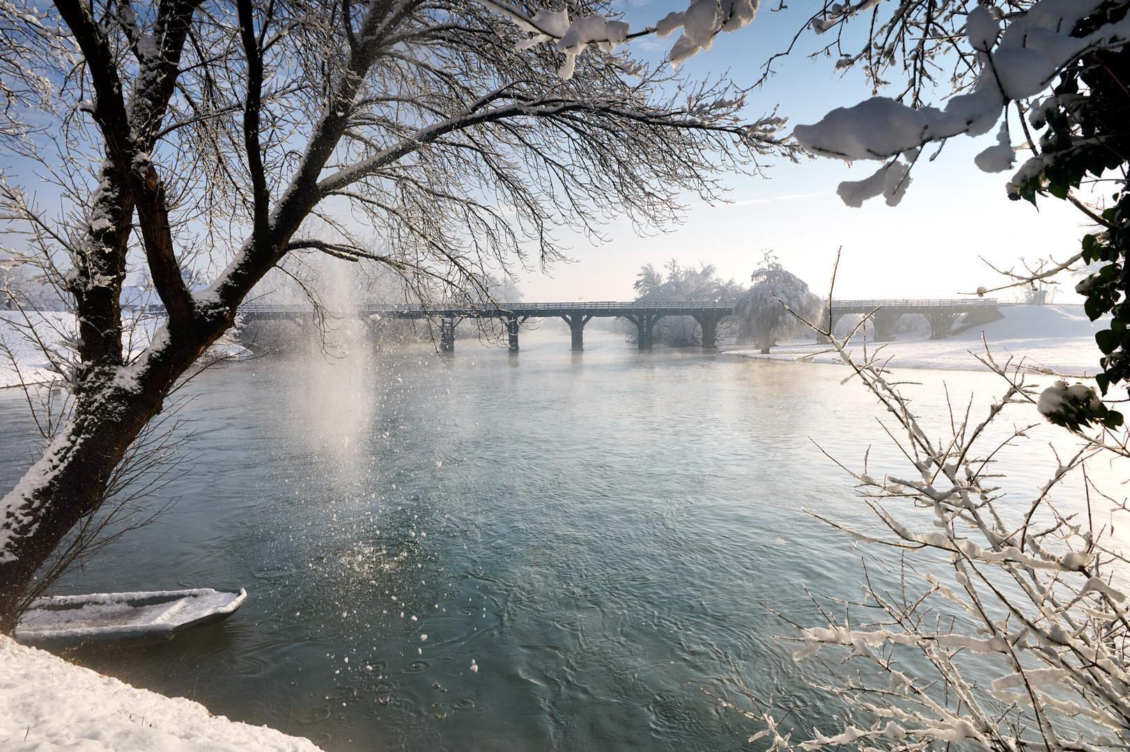 Drveni most na Korani, Karlovac