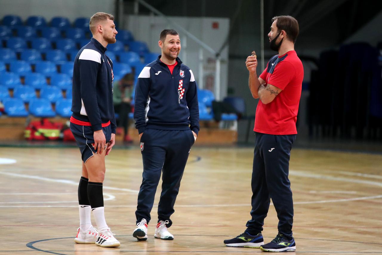 Szeged: Trening hrvatske rukometne reprezentacije uoči utakmice protiv Srbije