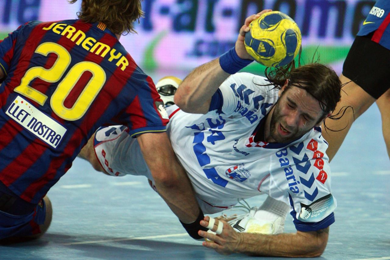 \'27.03.2010., Zagreb, Hrvatska -  Arena Zagreb, osmina finala rukometne lige prvaka, utakmica izmedju RK Zagreb Croatia osiguranje i FC Barcelona. Ivano Balic Photo: Dalibor Urukalovic/PIXSELL\'