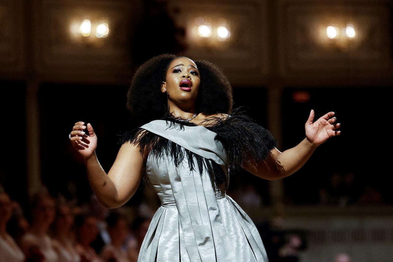 Opening ceremony for traditional Vienna Opera Ball in Vienna