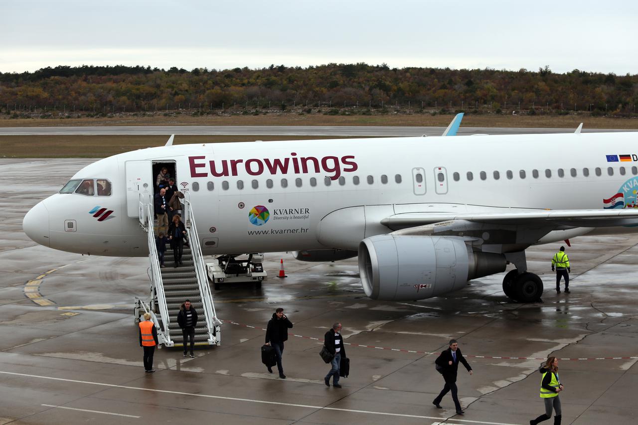 Krk: Zrakoplov Eurowingsa nosi reklamu Kvarnera 