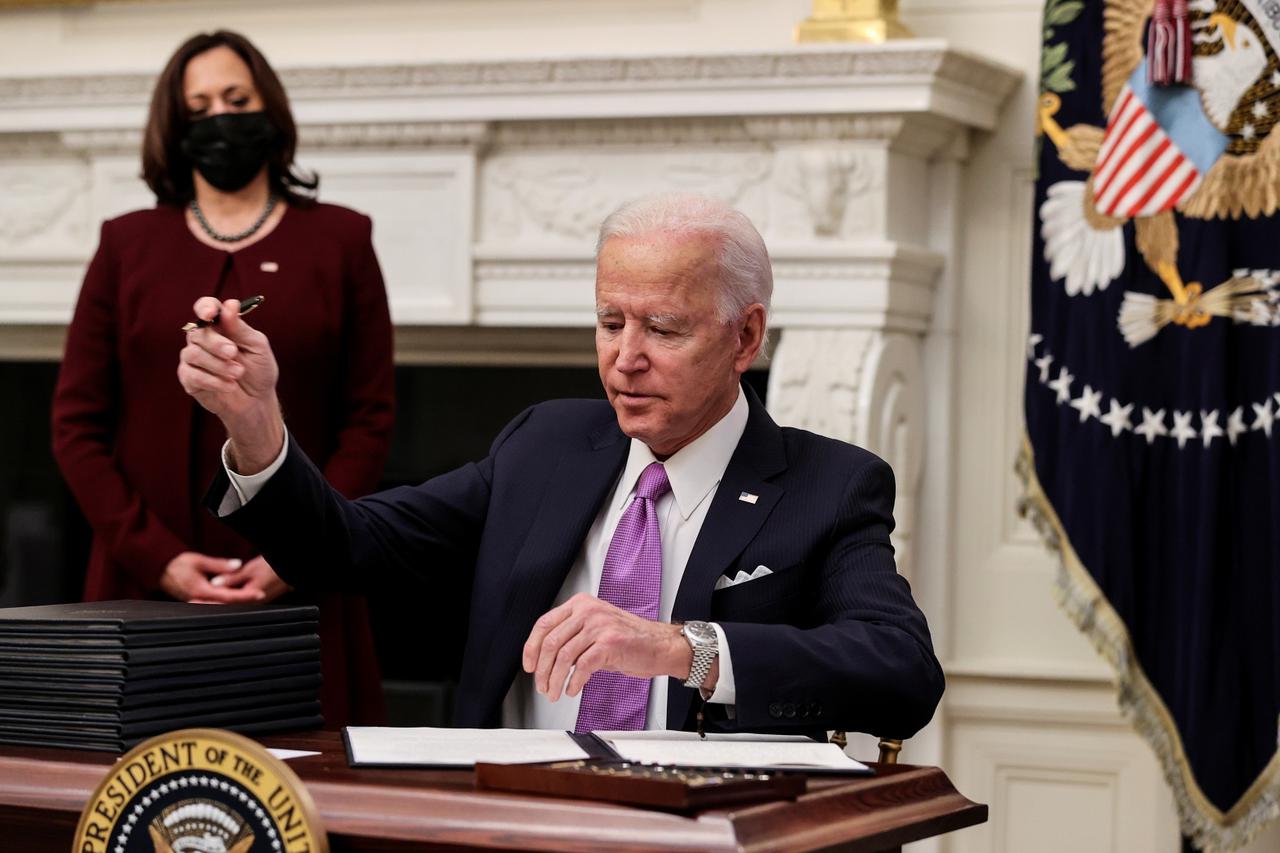 U.S. President Biden holds coronavirus response event at the White House in Washington