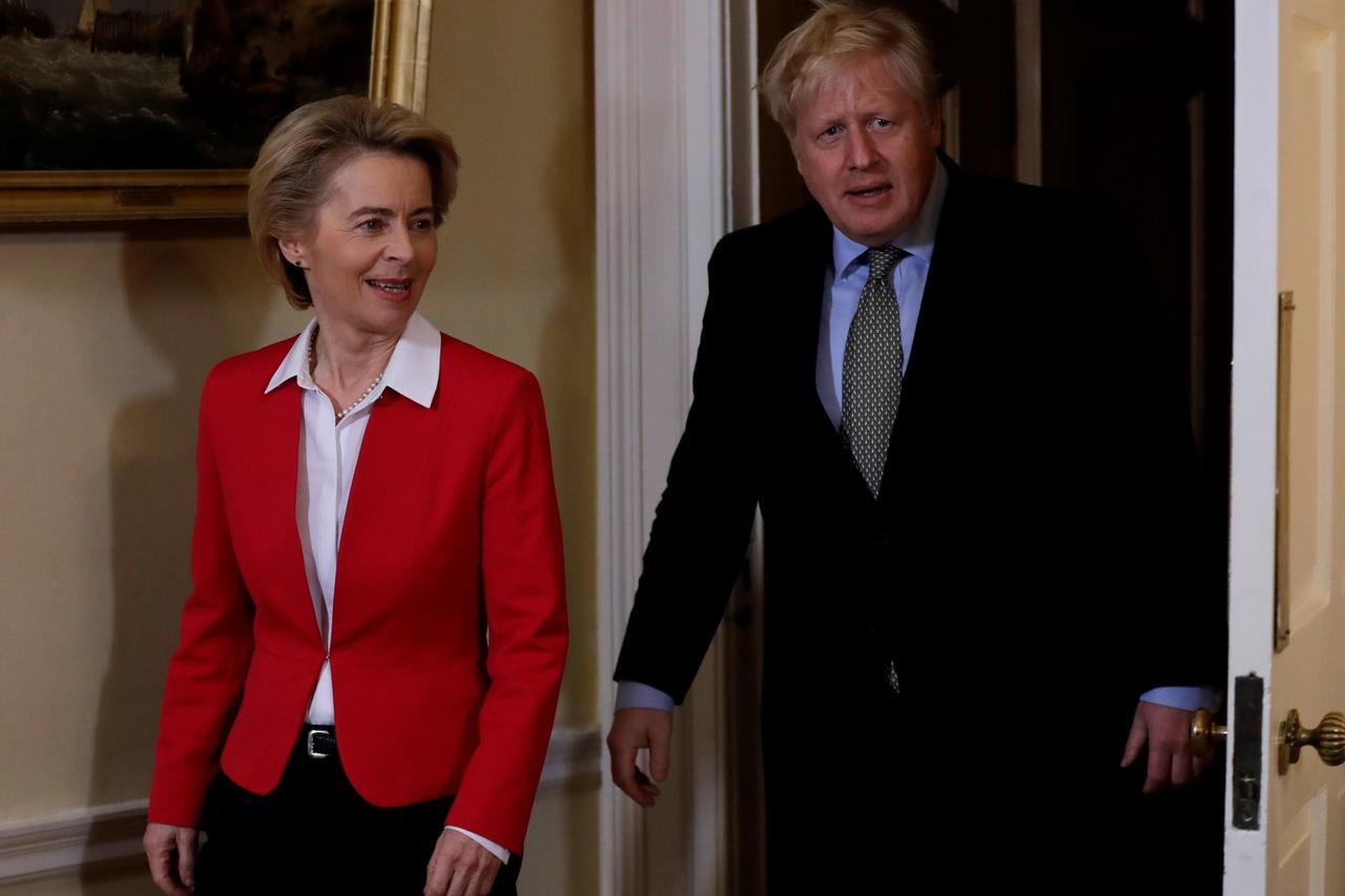 Čelnica Europske komisije Ursula von der Leyen i britanski premijer Boris Johnson