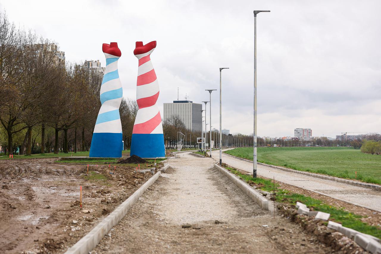 Zagreb: Radovi na savskom nasipu