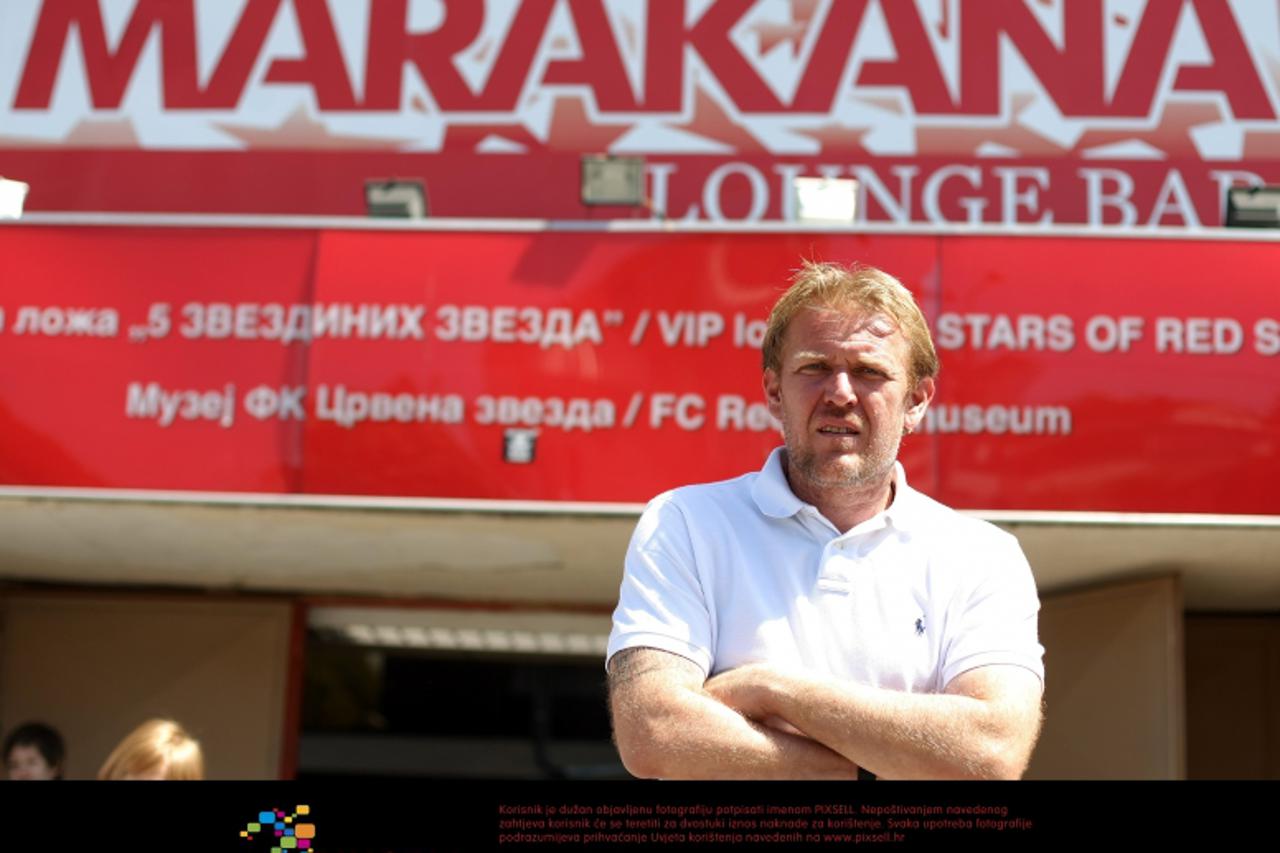 '13.08.2011. Beograd, Srbija - Trener nogometnog kluba Crvena zvezda Robert Prosinecki na stadionu Marakana.  Photo: Petar Glebov/PIXSELL'