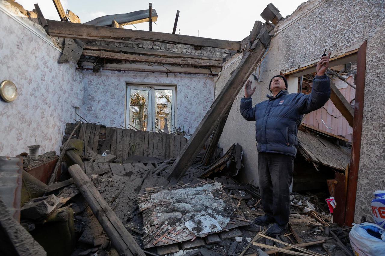 Aftermath of recent shelling in Makiivka