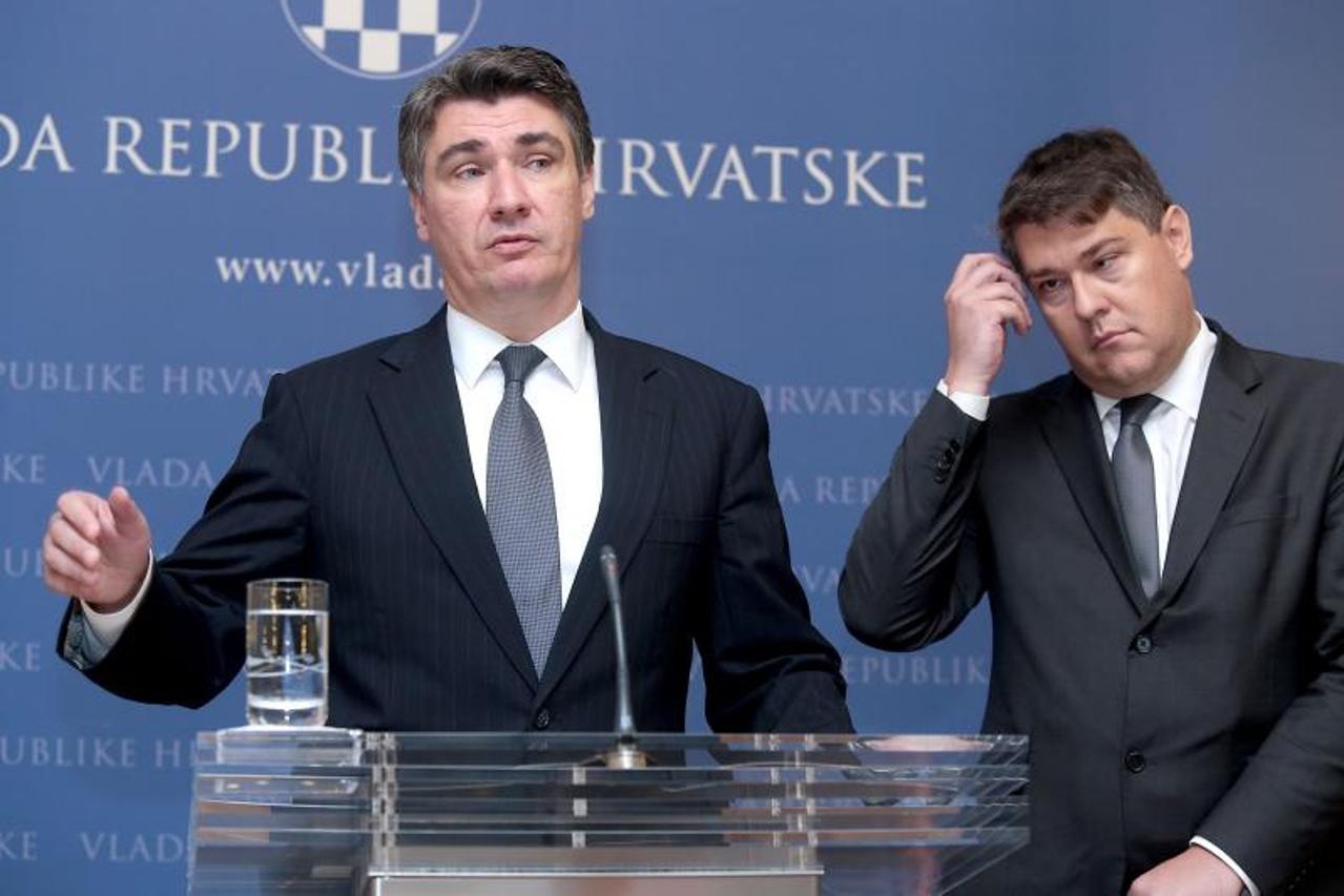 Konferencija za novinare Zorana Milanovića u društvu Borisa Lalovca