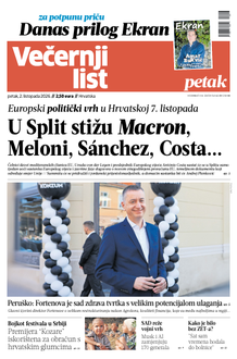 Večernji list naslovnica