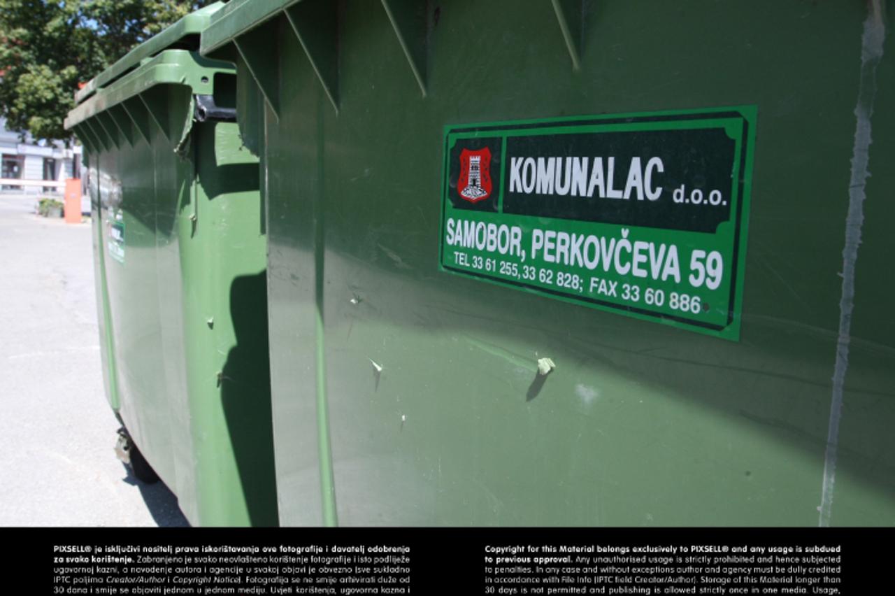 '13.08.2013., Samobor - Kontejneri za smece u vlasnistvu Komunalca Samobor. Photo: Grgur Zucko/PIXSELL'