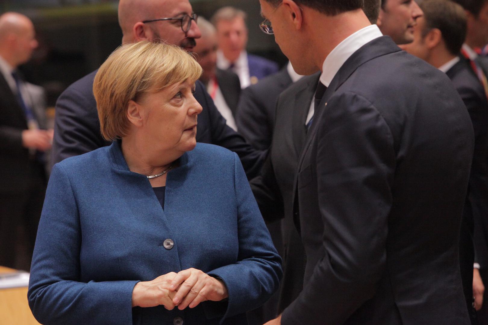 Njemačka kancelarka Angela Merkel na početku sastanka Europskog vijeća u Bruxellesu
