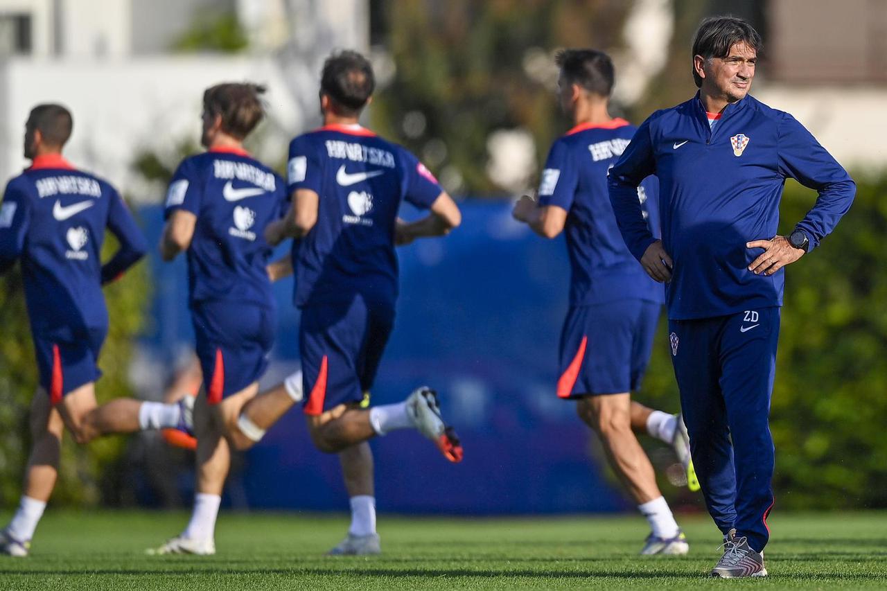 Zagreb: Trening nogometaša hrvatske nogometne reprezetacije