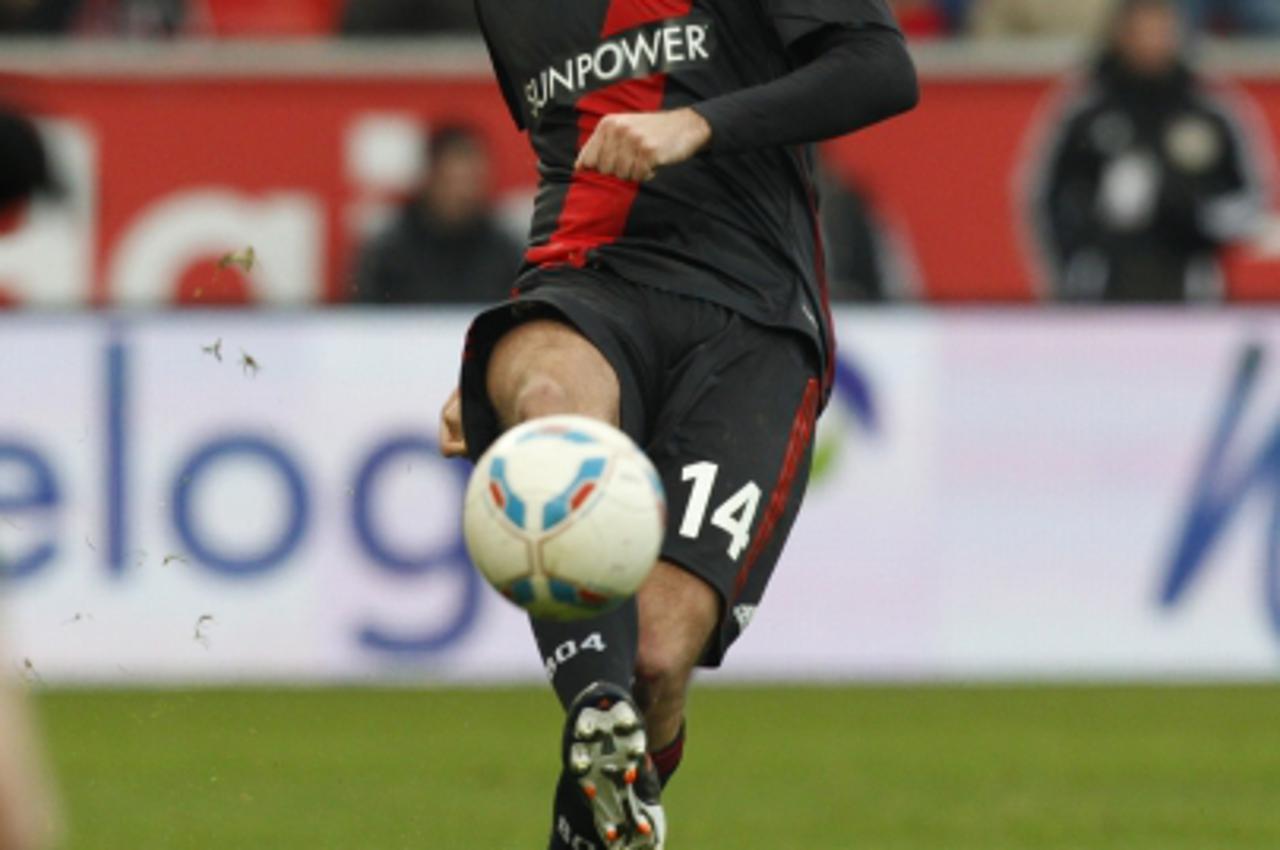 'Vedran Corluka,  Leverkusen, 04.02.2012, 1.Fussball Bundesliga, Saison 11/12, Bayer 04 Leverkusen - VfB Stuttgart, Foto: APF  Veroeffentlichung nur gegen Honorar, zahlbar an -  APF - Agentur fuer pro