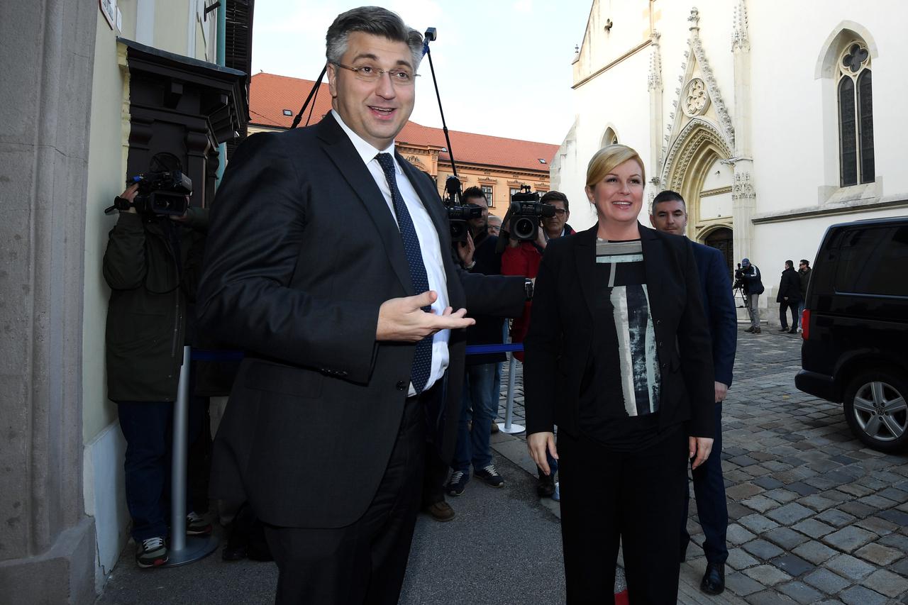 Plenković i Grabar-Kitarović