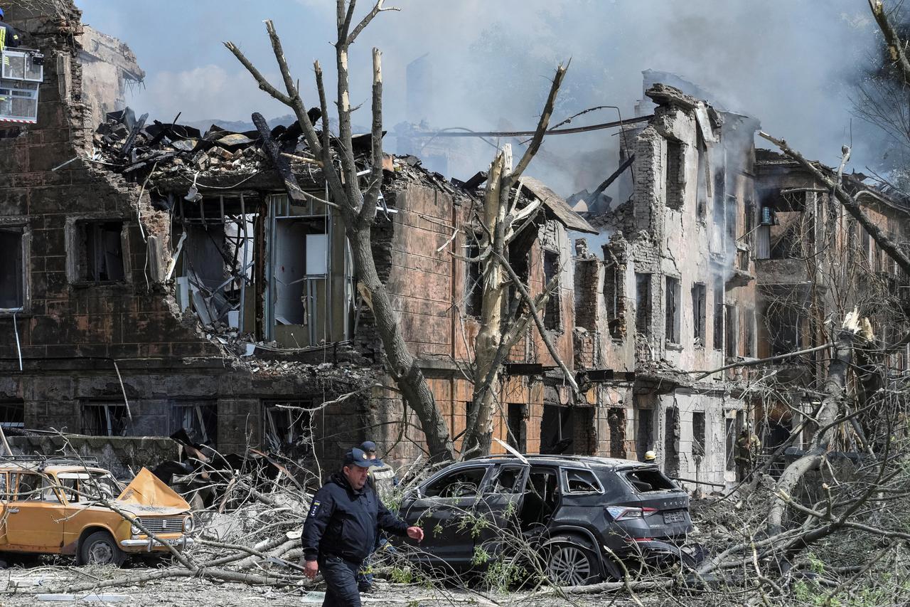Missile attack on Dnipro