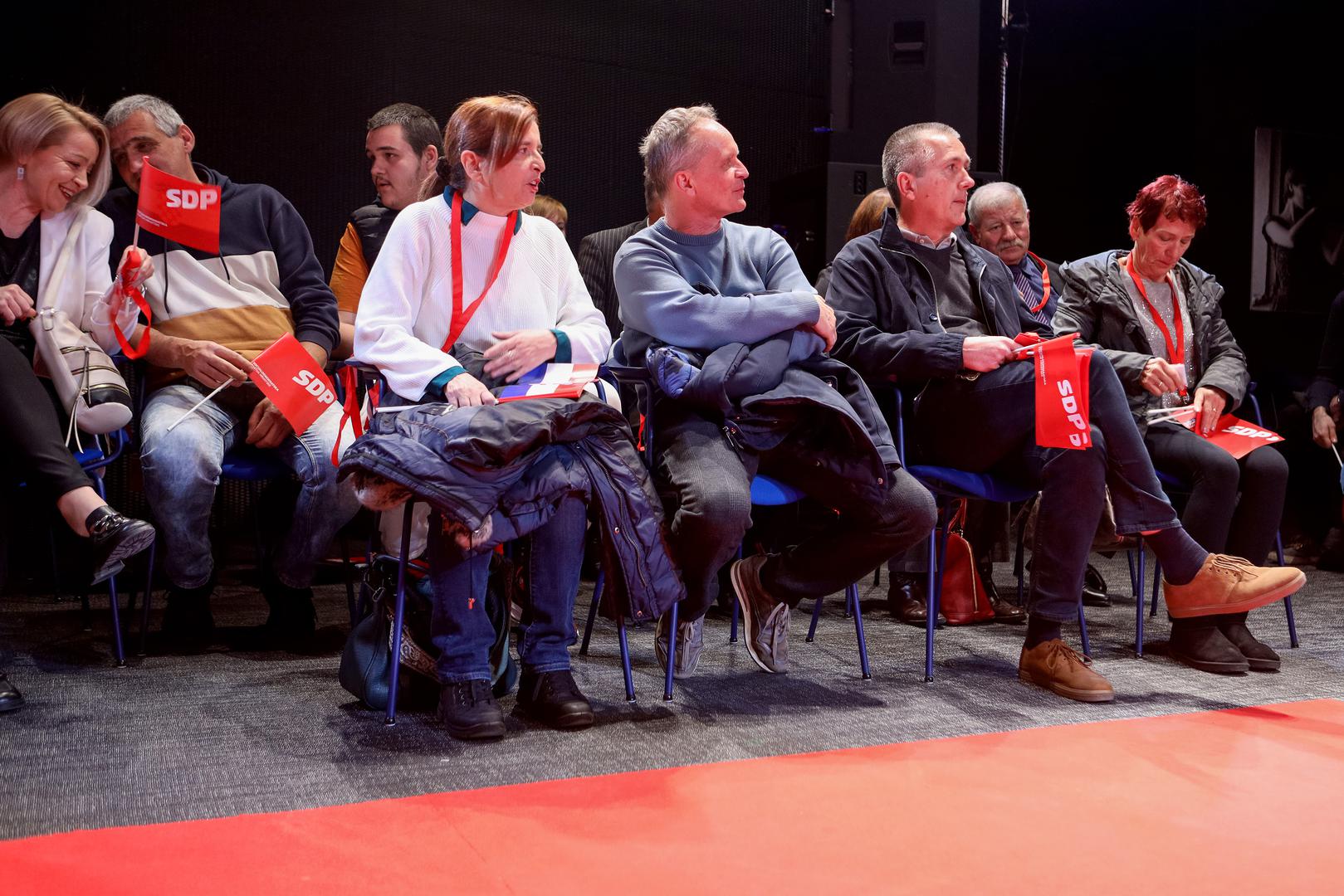16.02.2024., Zadar - U Knezevoj palaci odrzan je skup SDP-a "Borba za dostojanstvo". Photo: Sime Zelic/PIXSELL