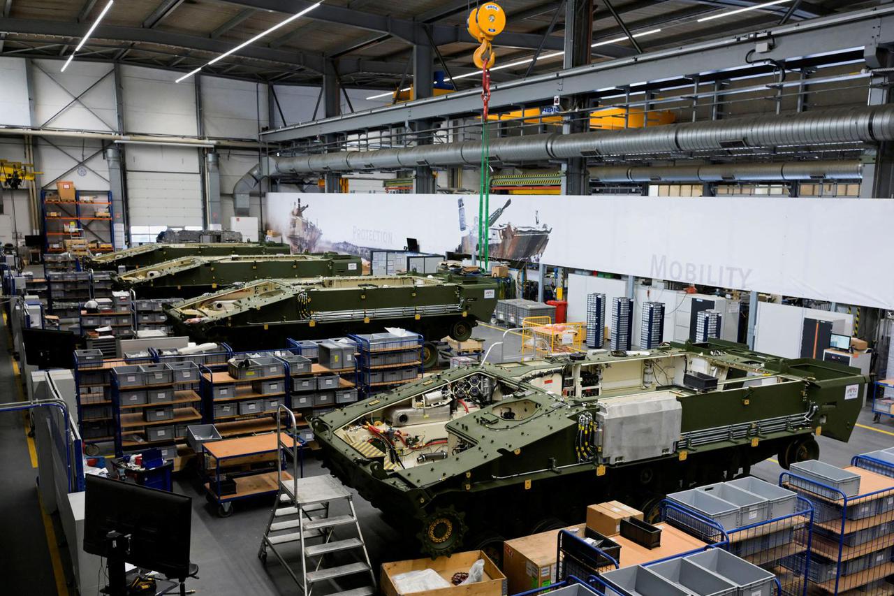 FILE PHOTO: Media tour at Rheinmetall plant in Unterluess