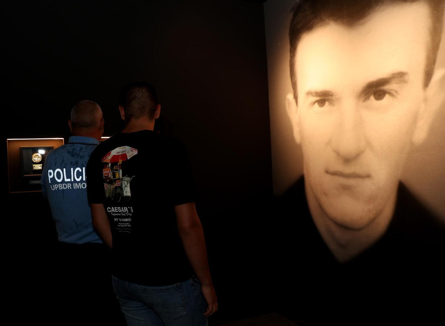 06.08.2023., Arzano - U cast prvog hrvatskog poginulog redarstvenika Josipa Jovica drzavni vrh otvorio spomen sobu i memorijalni centar Josip Jovic u Arzanu Photo: Ivana Ivanovic/PIXSELL