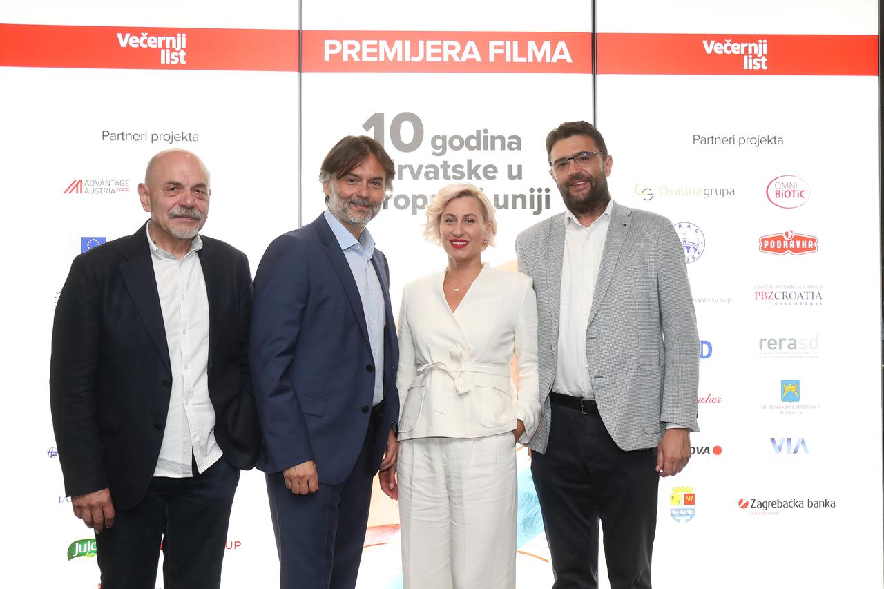Zagreb: Dolazak uzvanika i svečana premijera filma "10 godina Hrvatske u Europskoj uniji"
