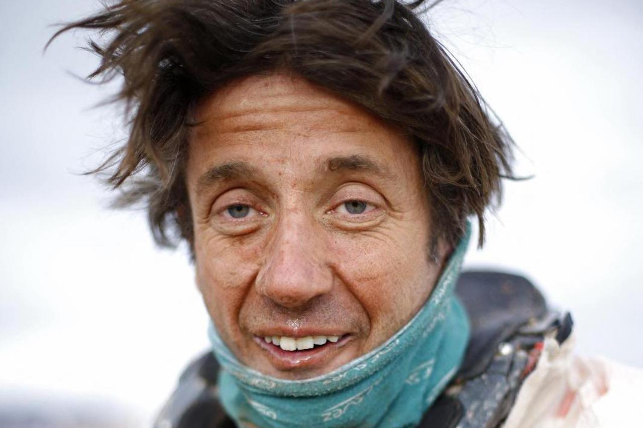 Portrait du pilote Pierre Cherpin lors du Dakar 2015