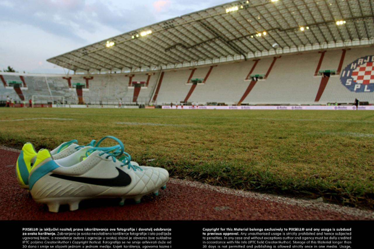 '18.07.2013., Poljud, Split - 2. pretkolo Europske lige, prva utakmica, HNK Hajduk Split (CRO) - FK Turnovo (MKD). Kopacke.  Photo: Ivana Ivanovic/PIXSELL'