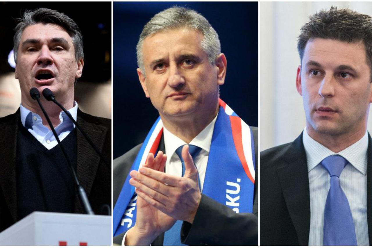kolaž Milanović Karamarko Petrov