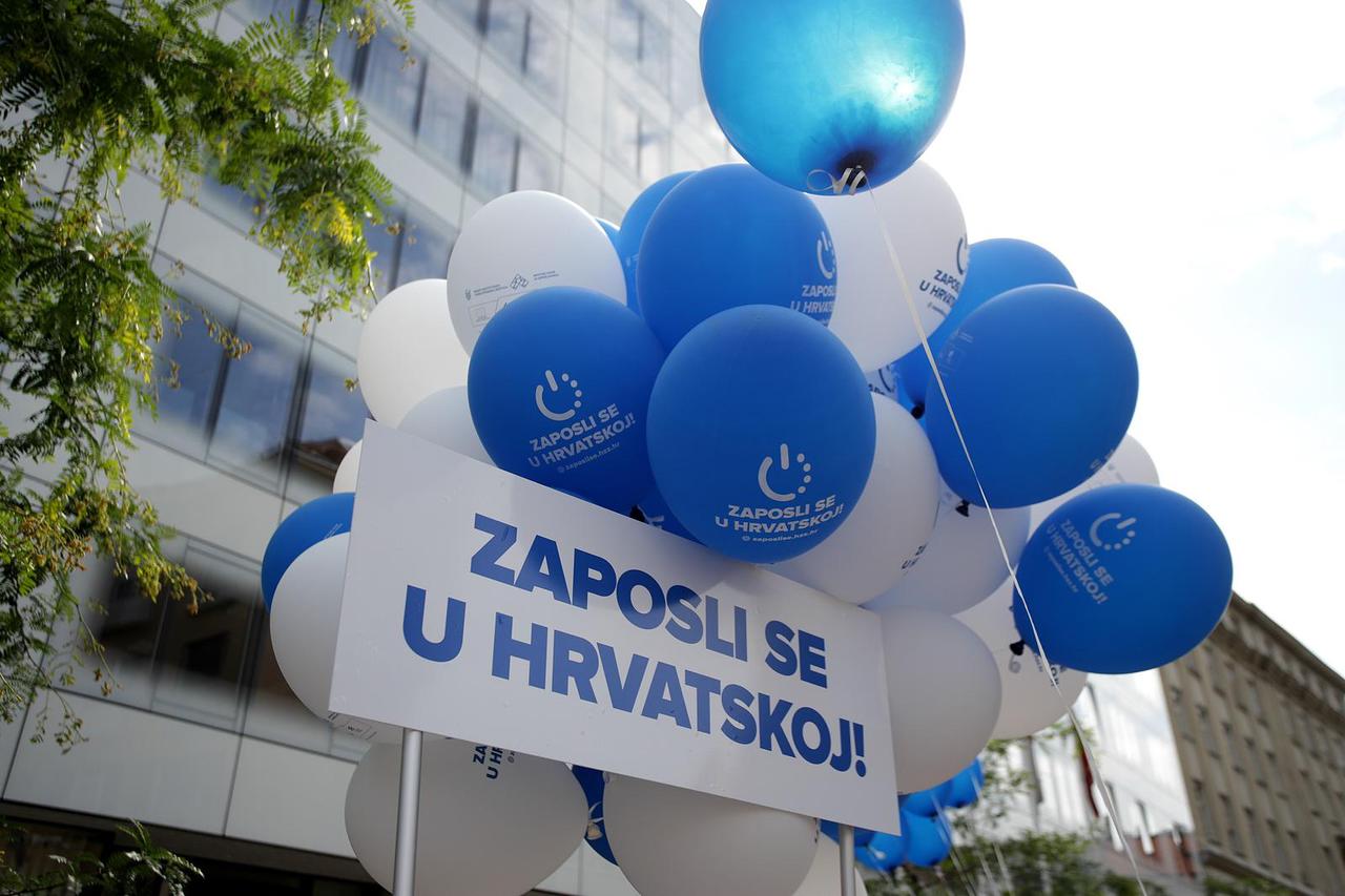Zagreb: Na Europskom trgu predstavljena kampanja "Zaposli se u Hrvatskoj"