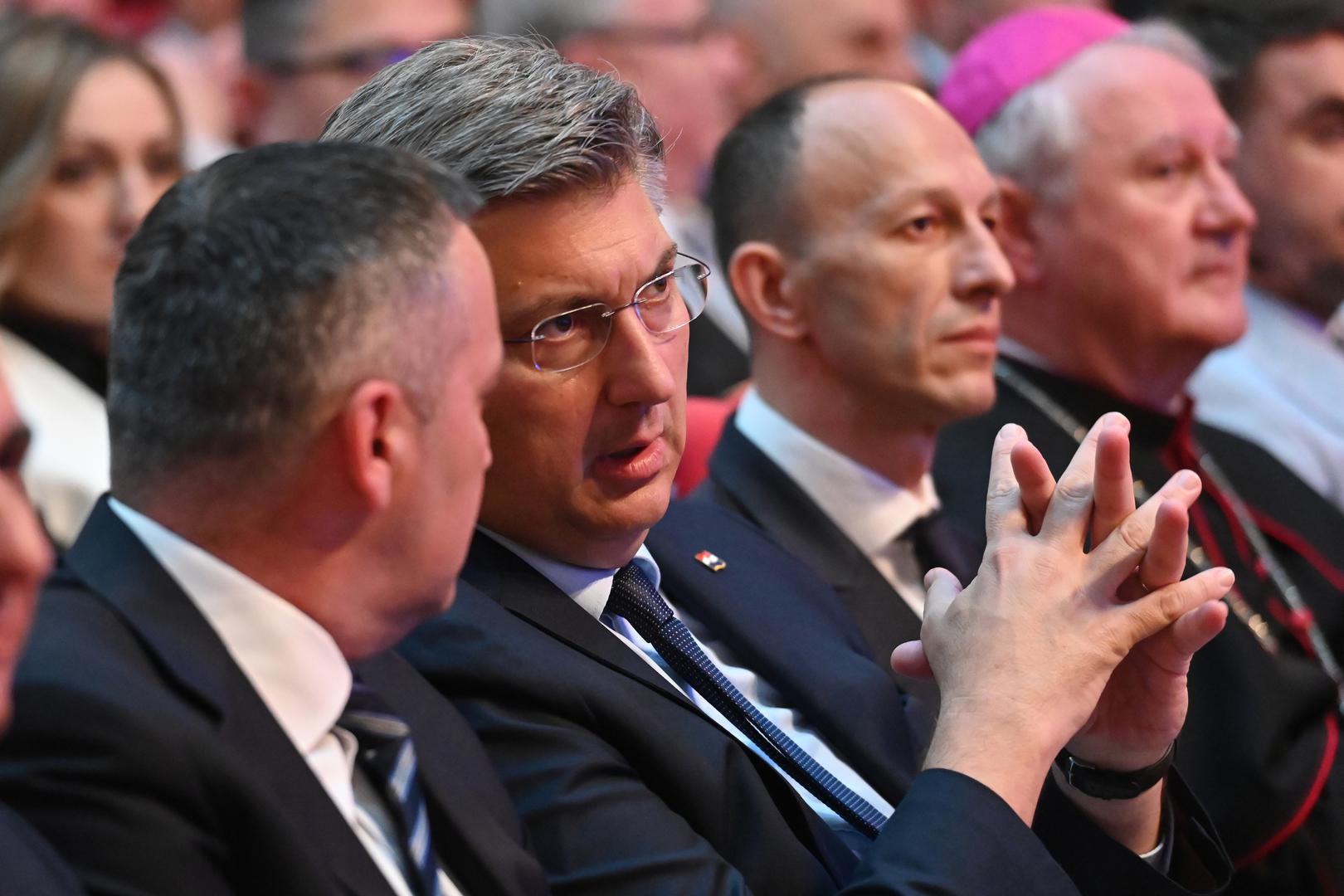 23.05.2023., Gospic- Premijer Andrej Plenkovic nazocio je svecanoj sjednici povodom 200. obljetnice  rodjenja Ante Starcevica i Dana Zupanije Licko senjske.  Photo: Dino Stanin/PIXSELL