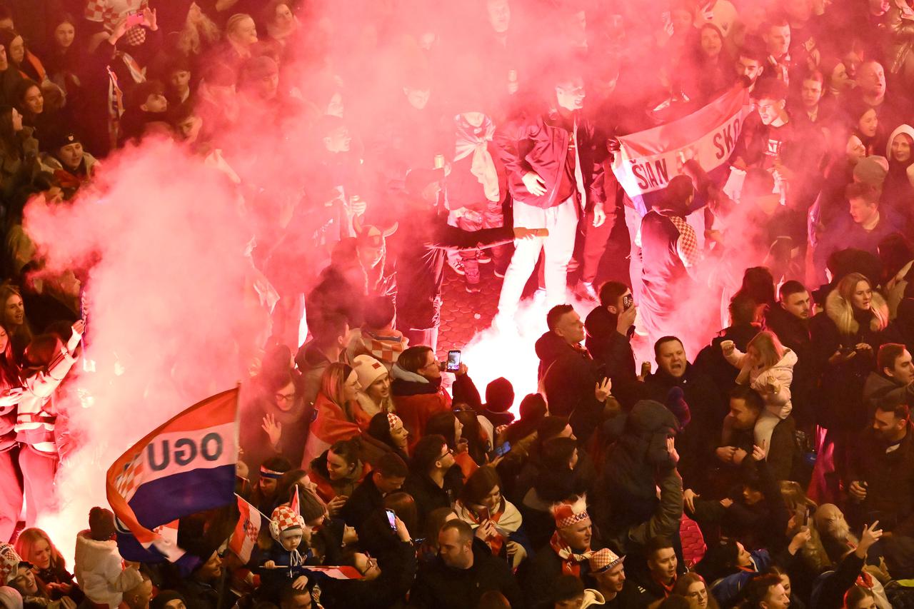 Zagreb: Docek broncanih rukometasa