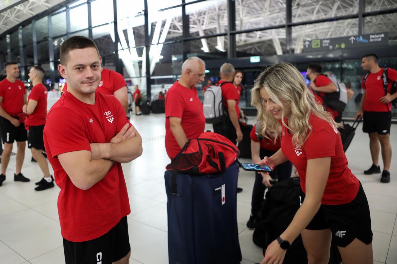 Zagreb: Odlazak hrvatskih sportaša na Mediteranske igre u Oran