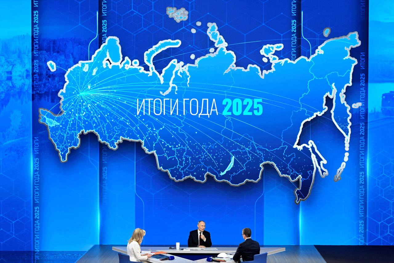 Russian President Putin holds the annual press conference in Moscow