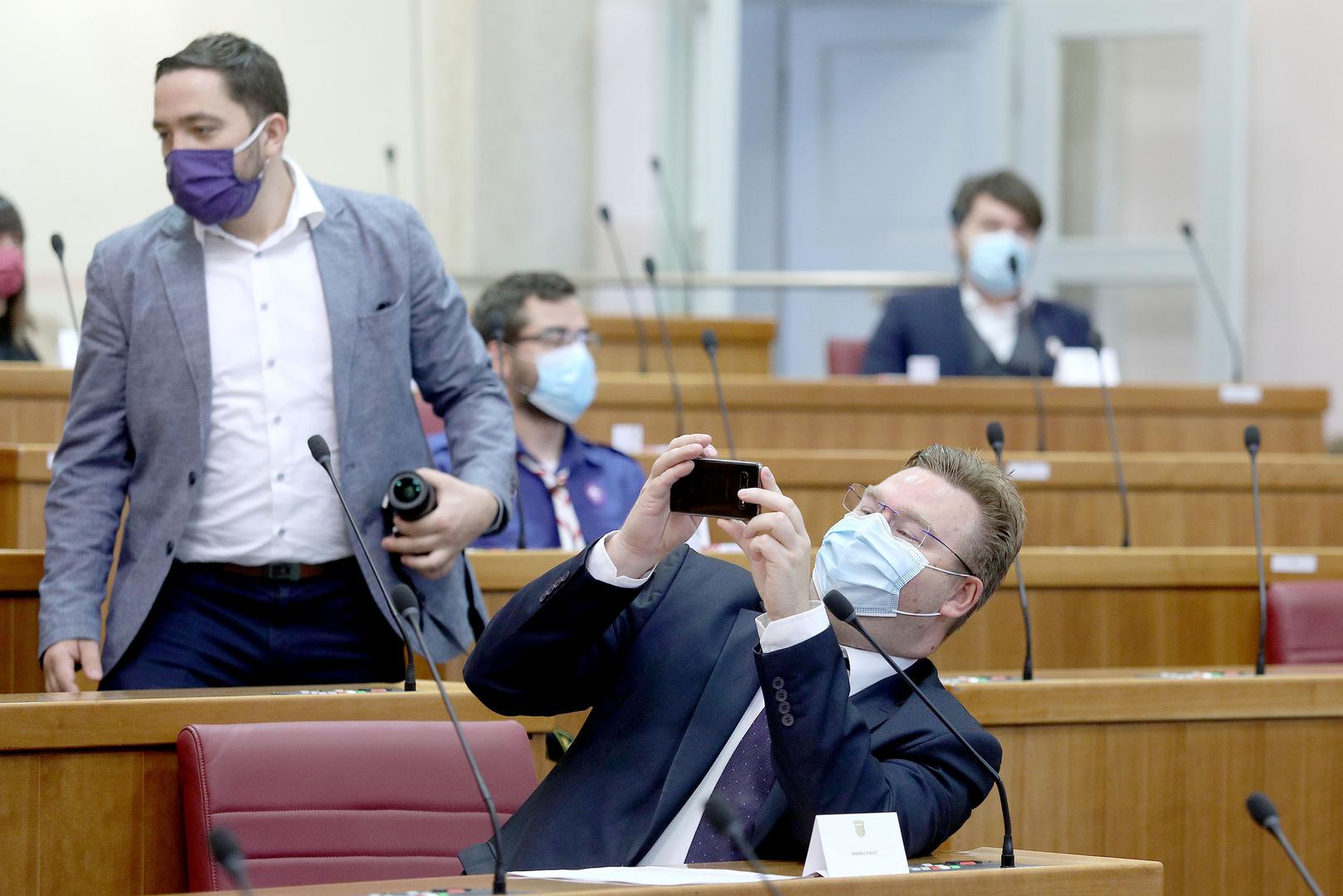 11.05.2021., Zagreb - Predsjednik Hrvatskoga sabora Gordan Jandrokovic otvorio je danas „Konferenciju o buducnosti Europe – vizija Hrvatske“. Konferenciju je organizirao Hrvatski sabor i Ured Europskog parlamenta u Hrvatskoj, u suradnji s Predstavnistvom Europske komisije u Hrvatskoj i Mrezom centara Europe Direct u Hrvatskoj.Photo: Patrik Macek/PIXSELL