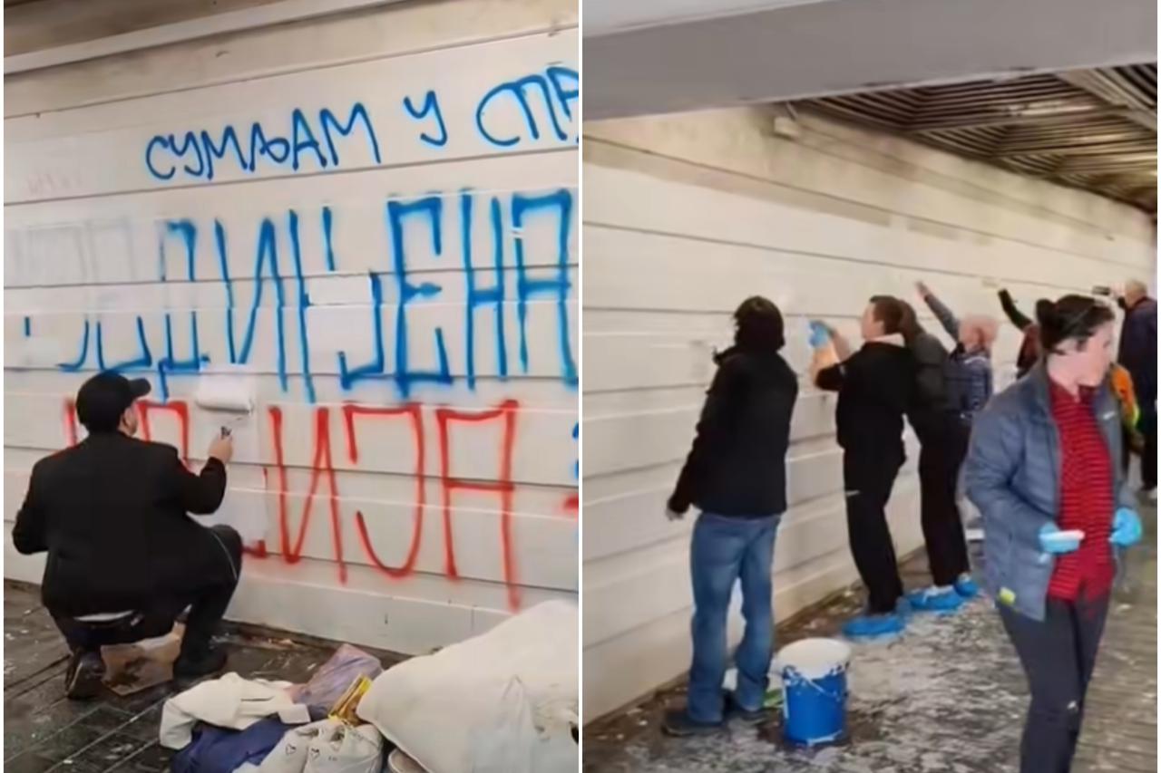 Prekrivanje grafita u Beogradu