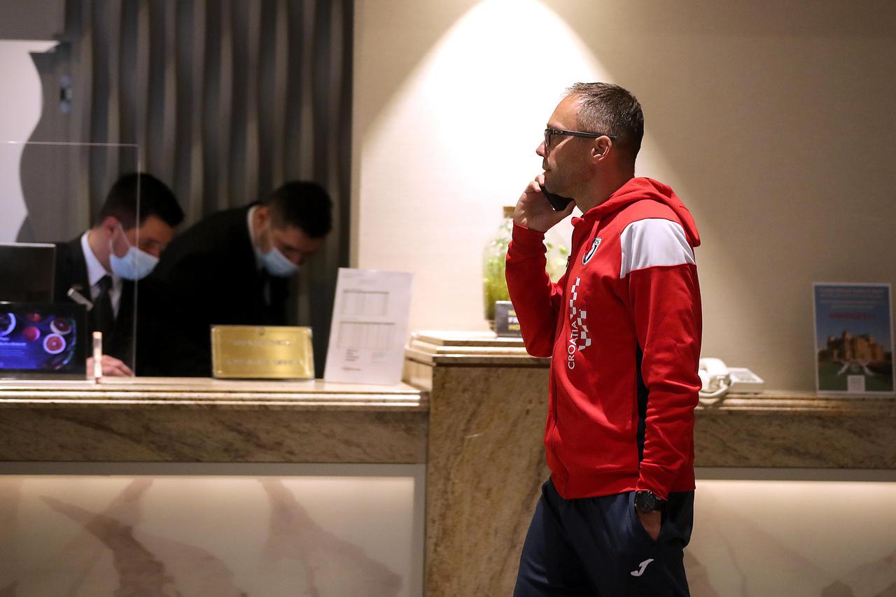 Zagreb: Okupljanje Hrvatske muške rukometne reprezentacije u Westinu