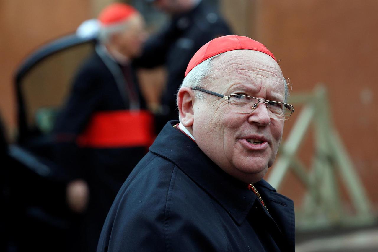 FILE PHOTO: French Cardinal Ricard arrives at a meeting at the Synod Hall in the Vatican