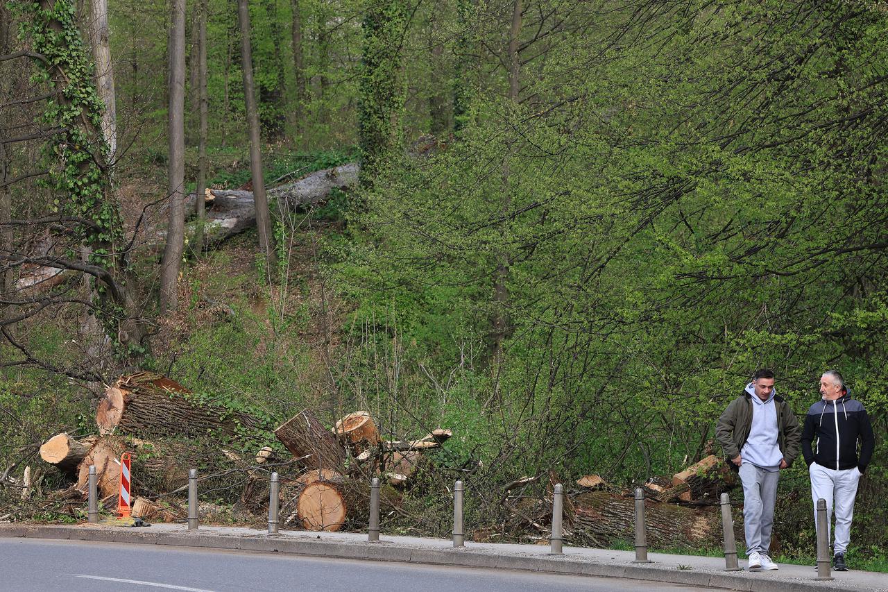 Zagreb: Posljedice razorne oluje u parku Maksimir