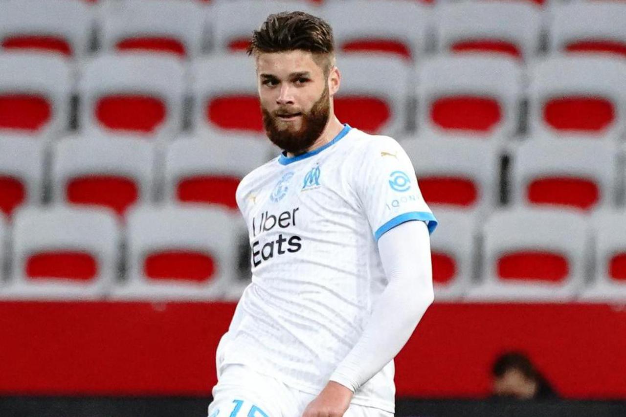 Match de championnat de Ligue 1 Uber Eats opposant l'OGC Nice à L'Olympique de Marseille (OM) au stade Allianz Riviera à Nice