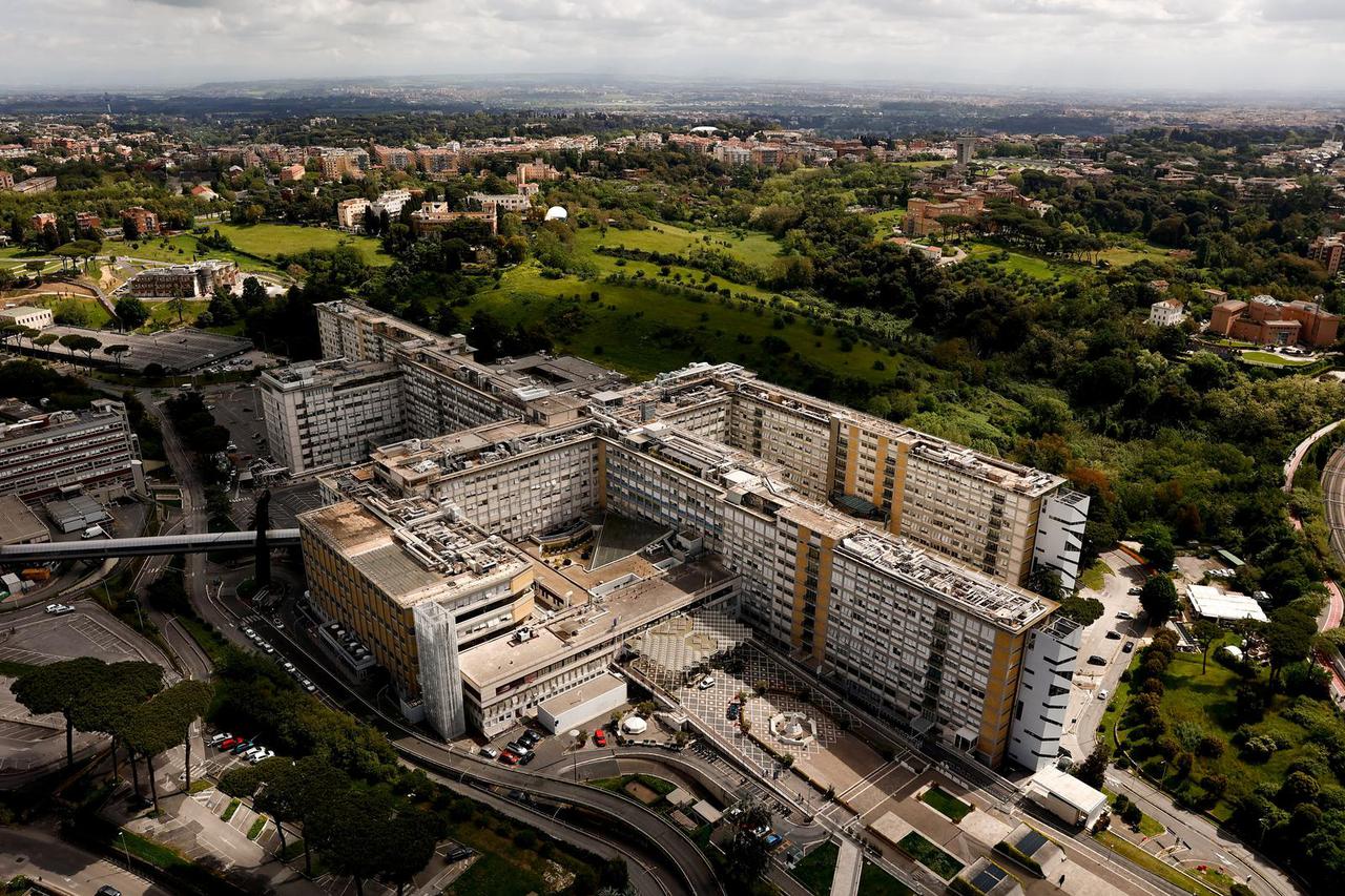 An aerial view of Rome, a day before the funeral of Pope Francis