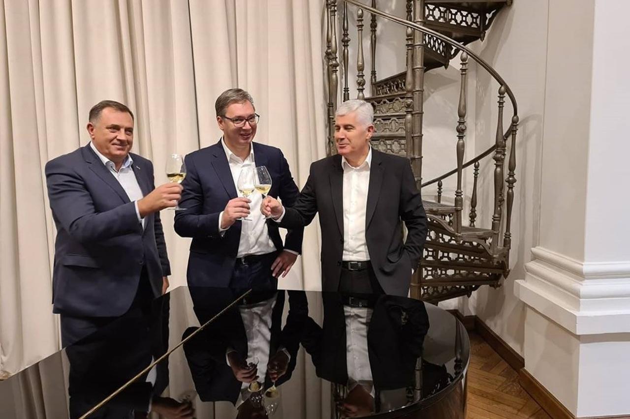 Milorad Dodik, Aleksandar Vučić i Dragan Čović